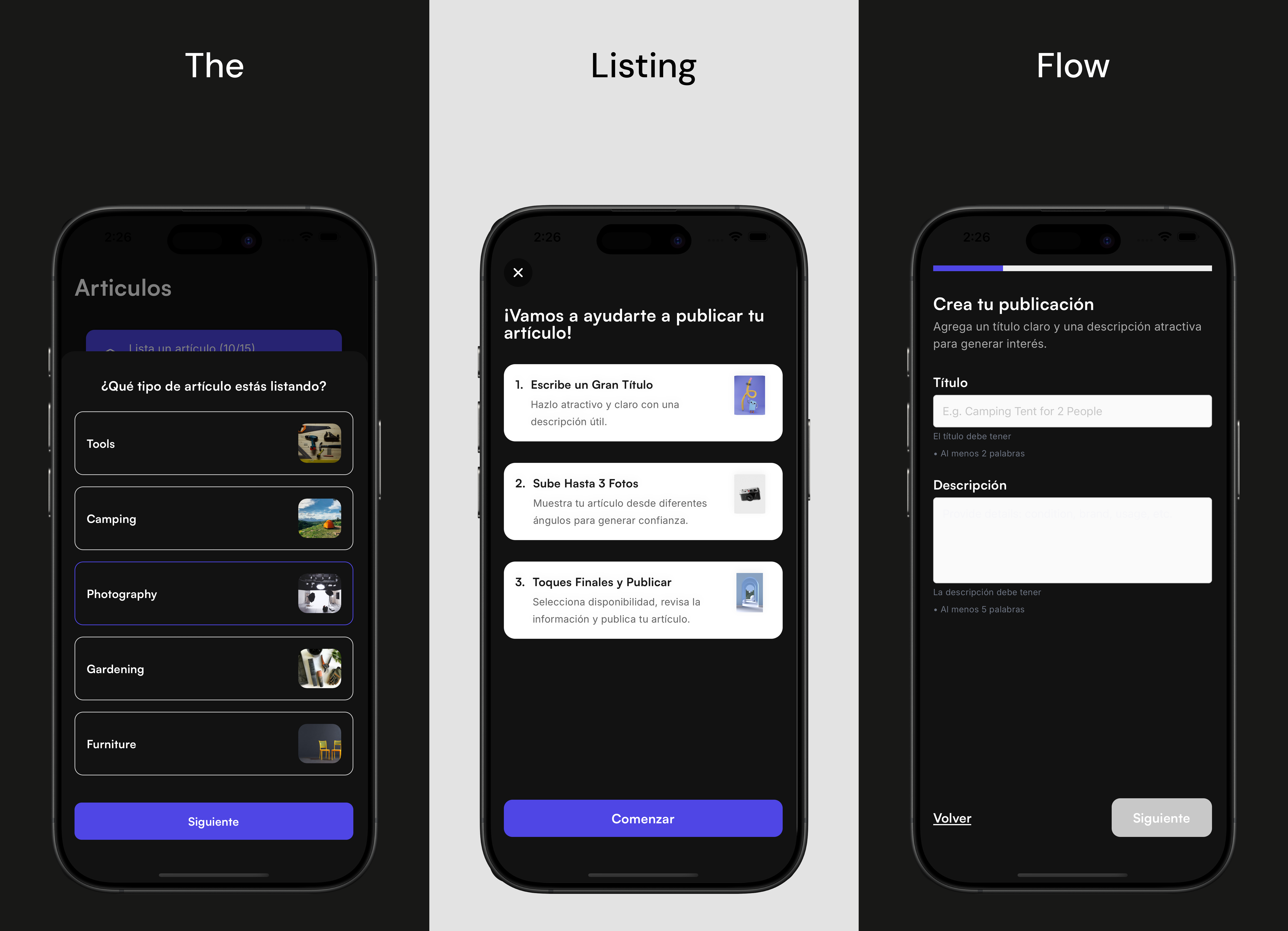 Listing Flow