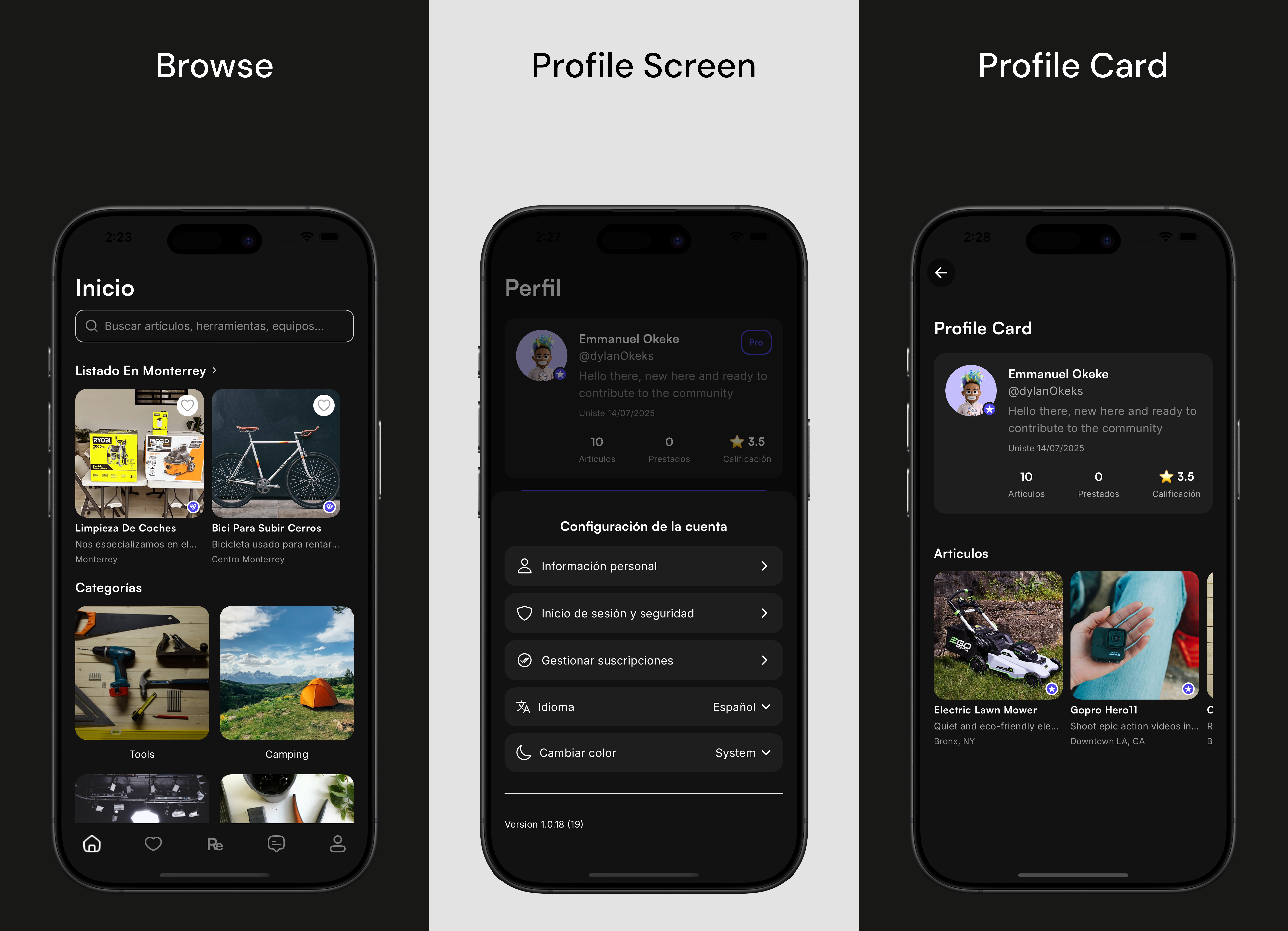 User Profile & Onboarding